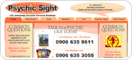 Website Design for Psychic Sight